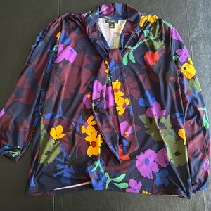 Halogen tie neck blouse